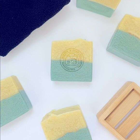 One MEN Elegant Oceanic Teal Double Butters Soap Bar - Picture 5 of 5